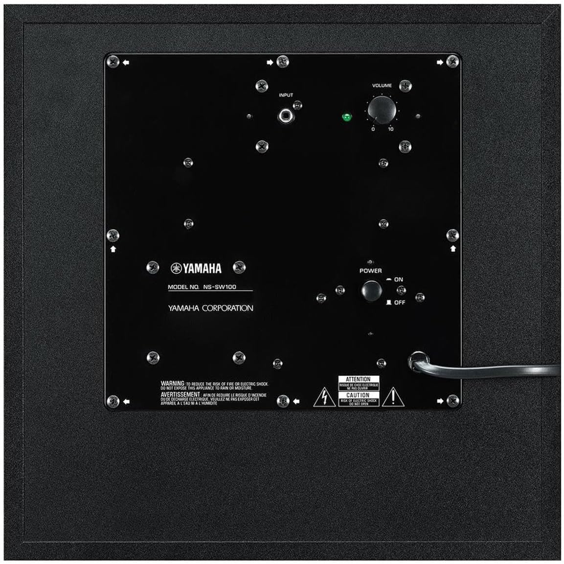 Yamaha Audio 10 100W Powered Subwoofer - Black (NS-SW100BL)