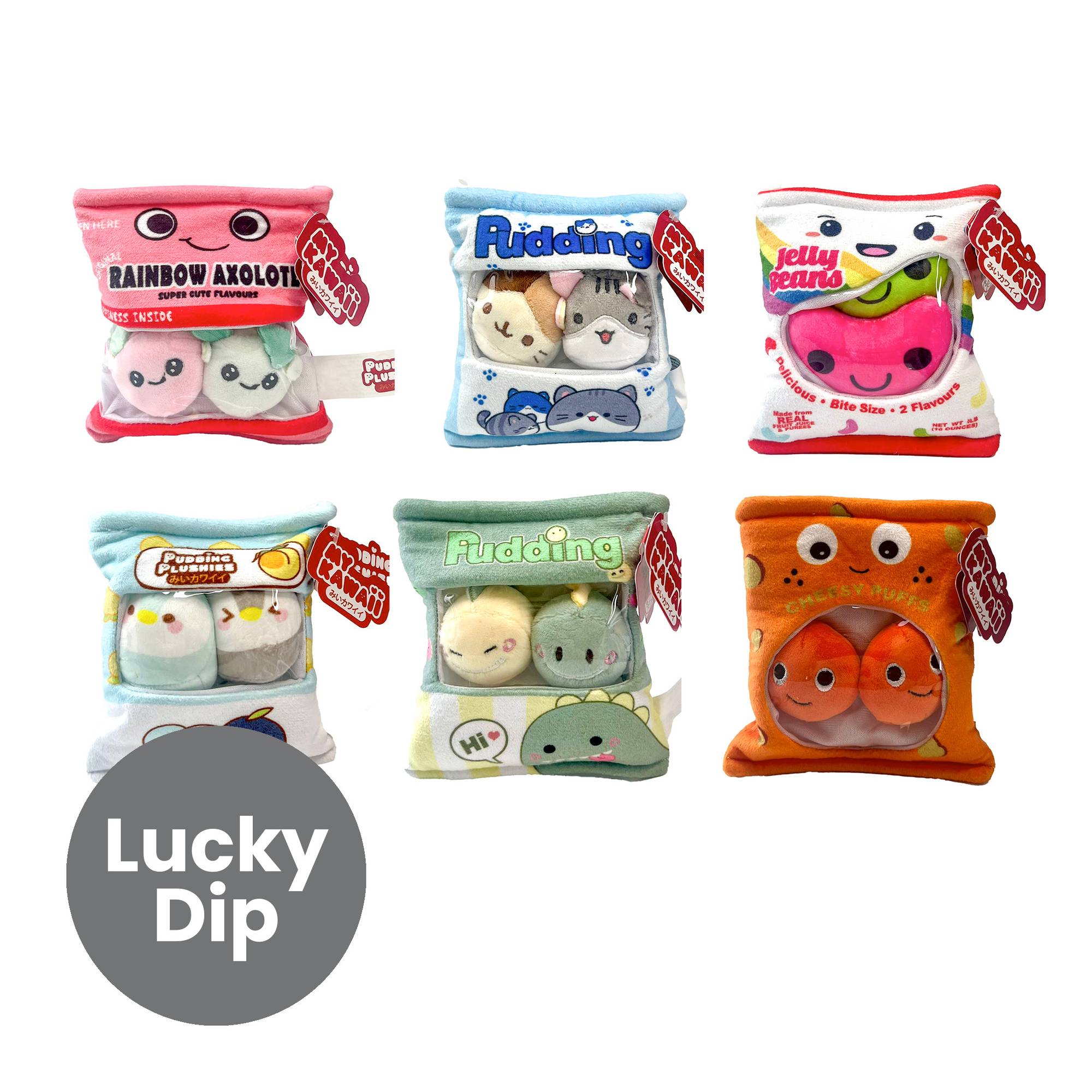 Assorted My Kawaii Mini Pudding Plush