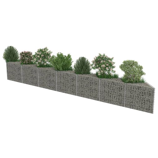 NNEVL Gabion Wall Galvanised Steel 450x30x50 cm