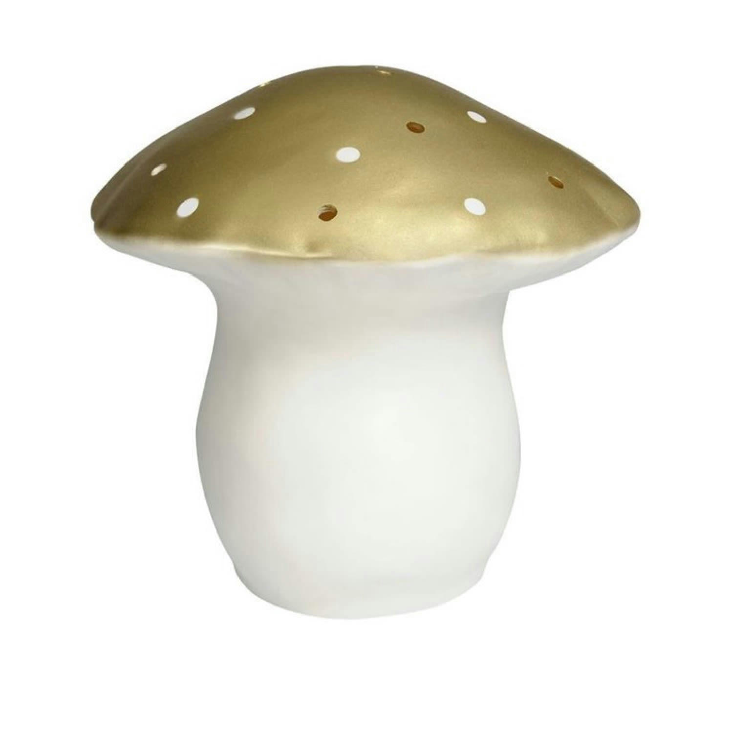 CHAMPIGNON - Grande veilleuse champignon doré