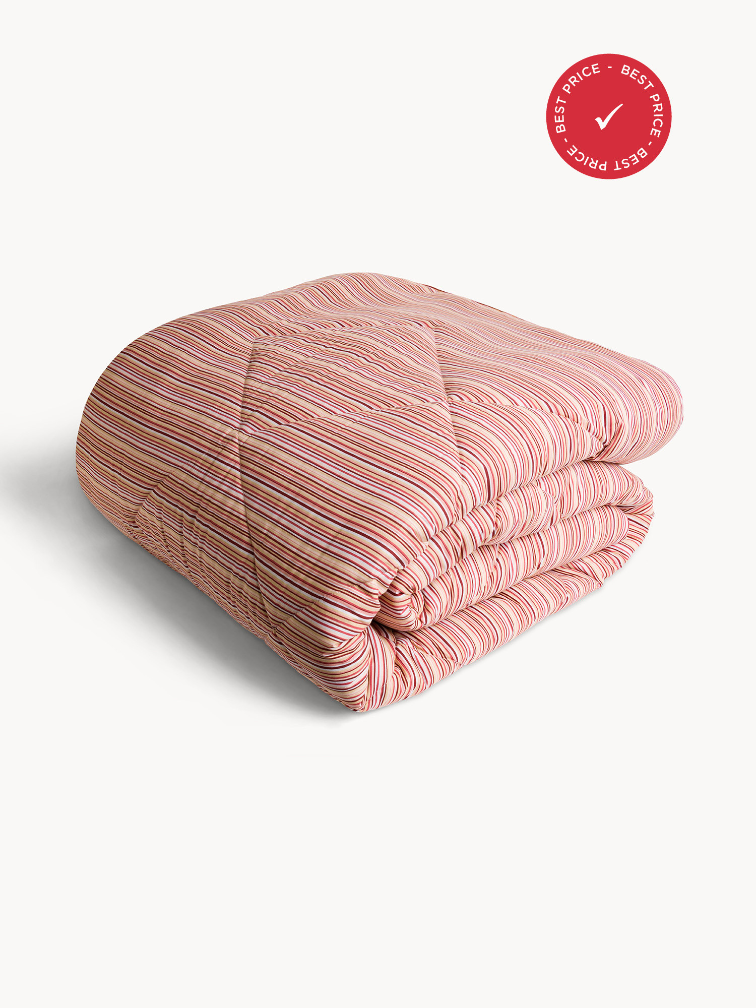 Trapunta in puro cotone a righe