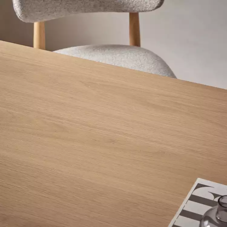 Habitat Alston Extending Oak Dining Table & 6 Natural Chairs