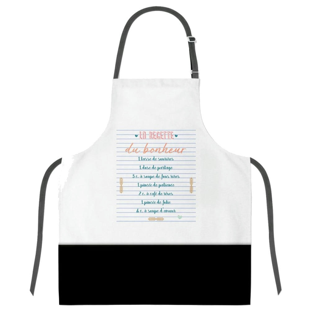 RECETTE BONHEUR - Tablier adulte à nouer en coton