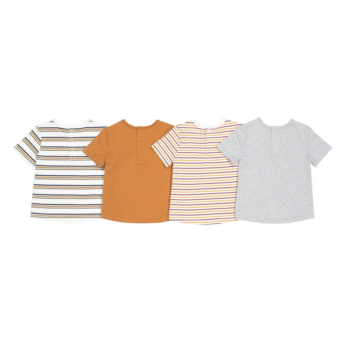 Lot de 4 T-shirts imprimés coton bio
