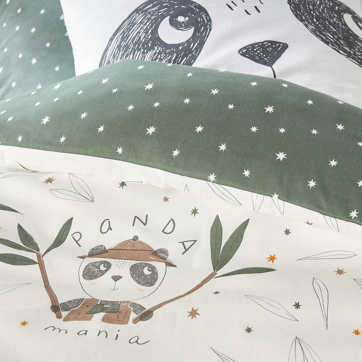Housse de couette coton, Panda Mania