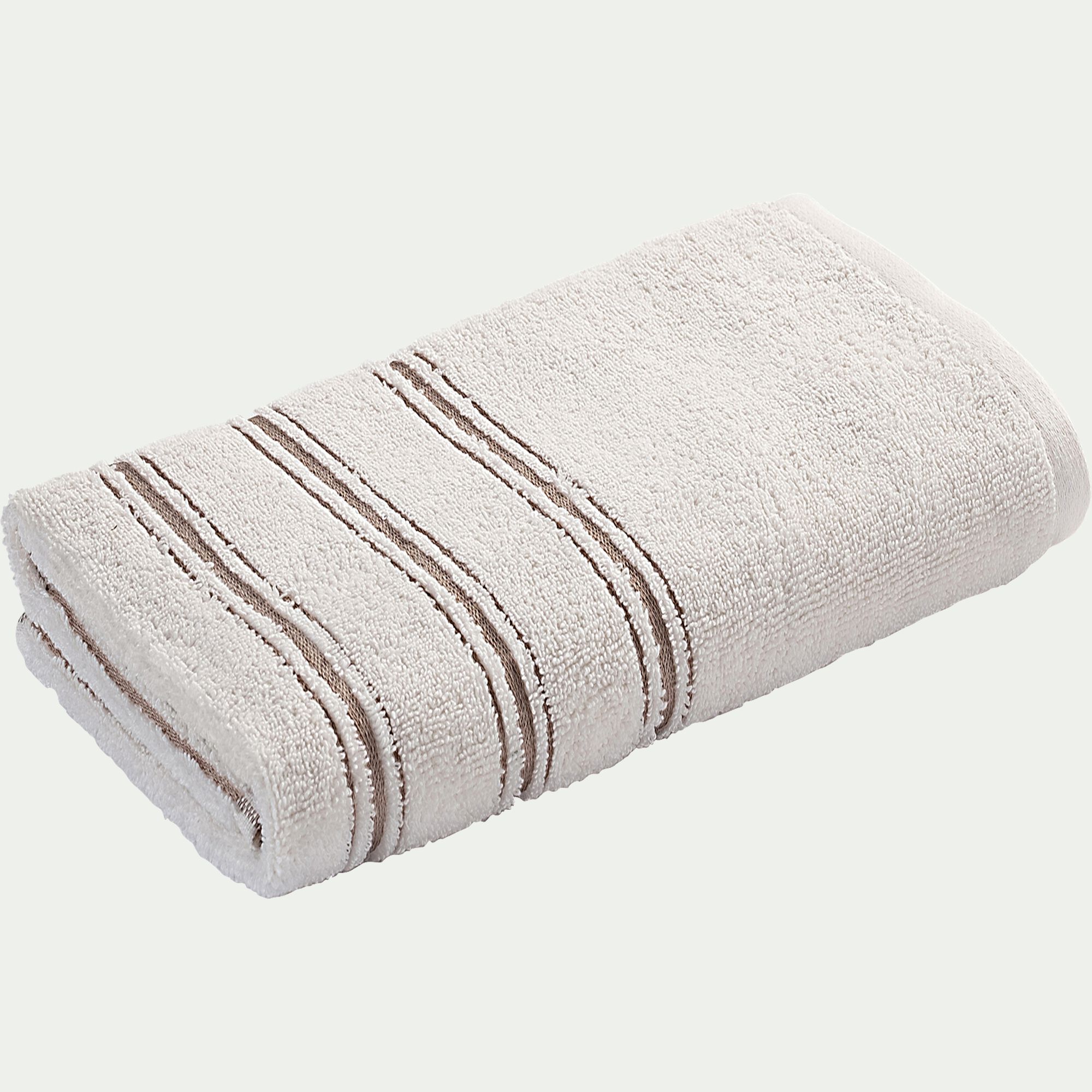 ROMY - Serviette de toilette en coton 50x100cm - blanc ventoux