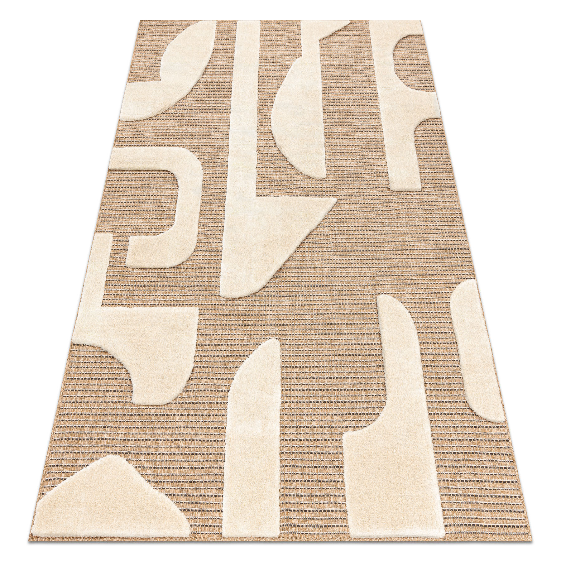 Dywan SPARK 0696A beż / krem - Geometryczny, sizal, 80x150 cm