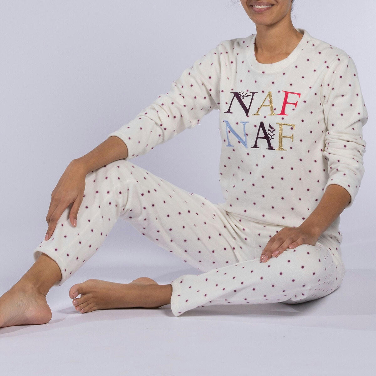 Pyjama tout doux micropoloraire, Pearl