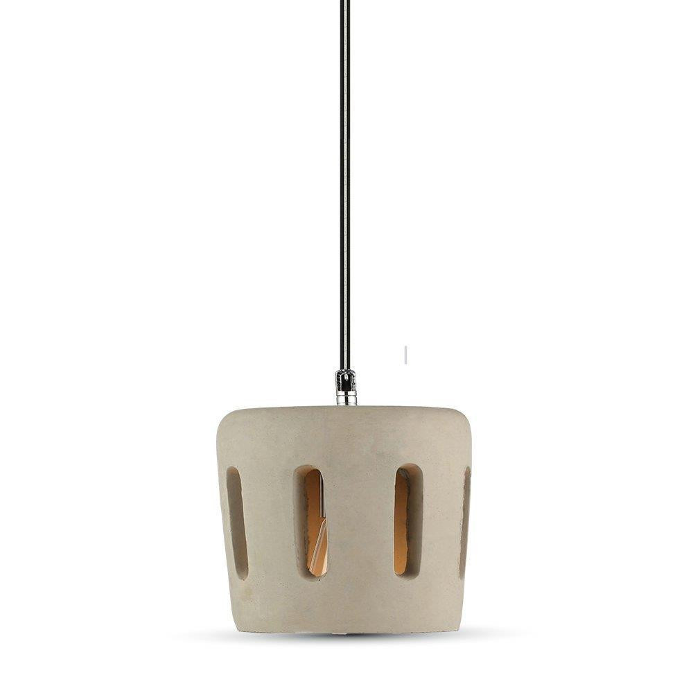 Lampa wisząca szaro-aluminiowy VT-7202 1xE27x60W wym: 110x18x18 cm V-TAC