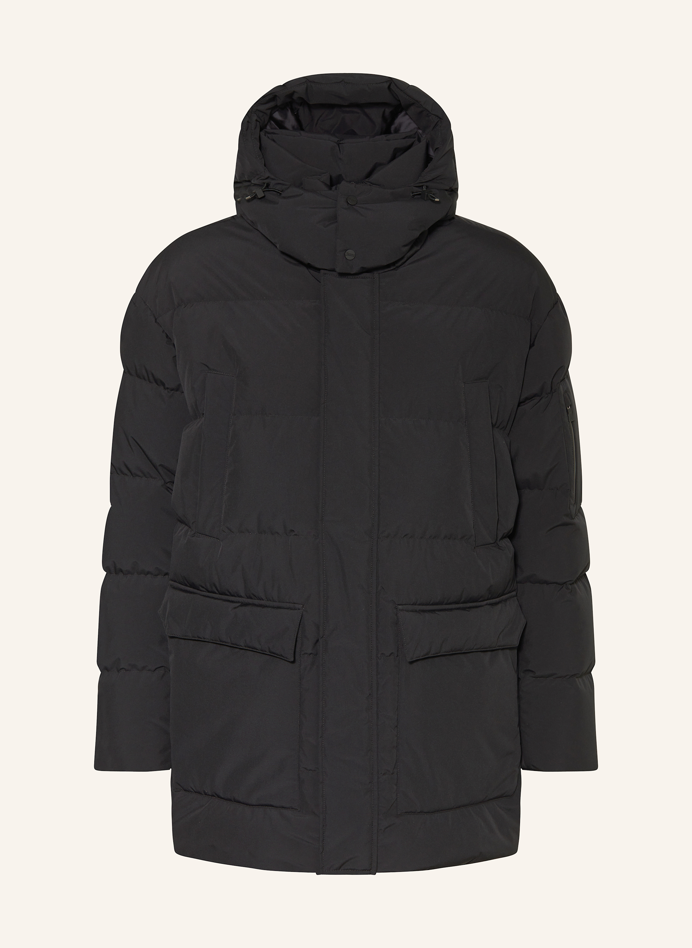 HERNO Daunenparka mit abnehmbarer Kapuze