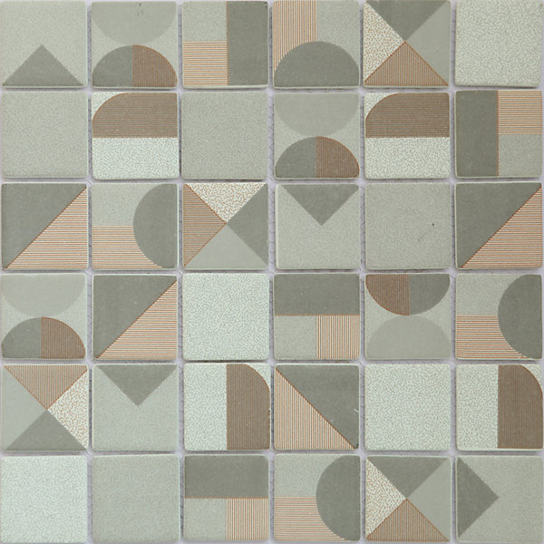 Mosaïque 30 x 30 cm Seventies orange GoodHome