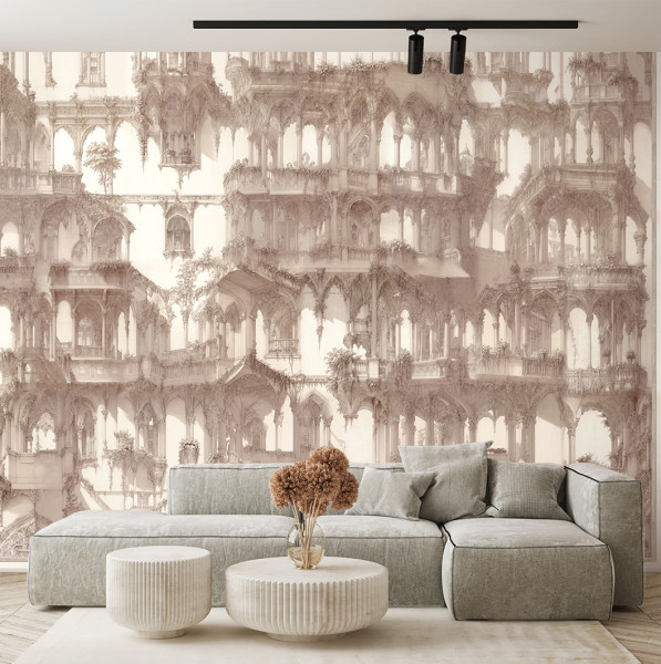Feeby Fototapeta, Architektura kolumny abstrakcja 150x105
