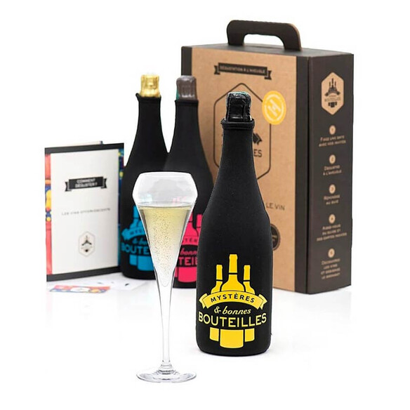 Coffret dégustation Secrets de Bulles (vins pétillants) - Mystères et Bonnes Bouteilles