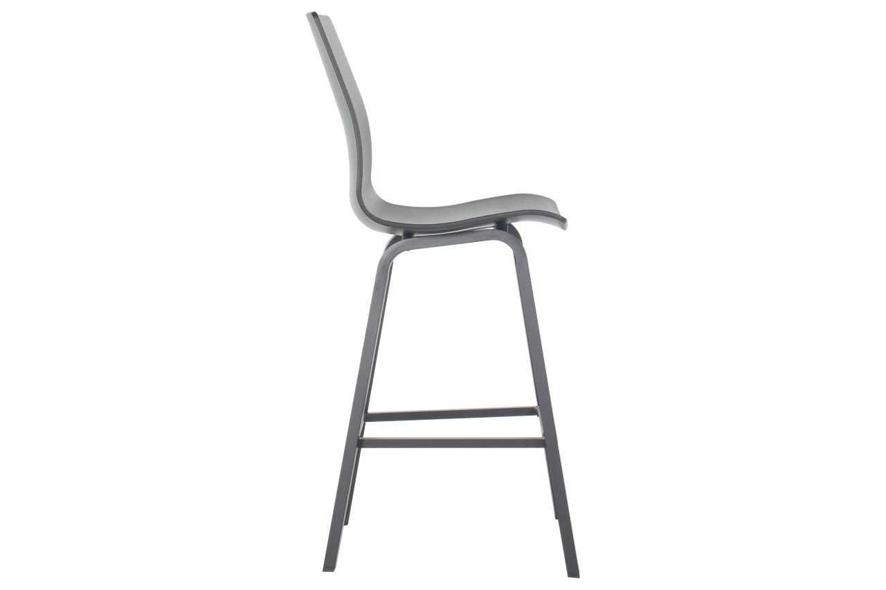 Hartman Barstoel Sophie Wave - Antraciet Kunststof - Set Van 2