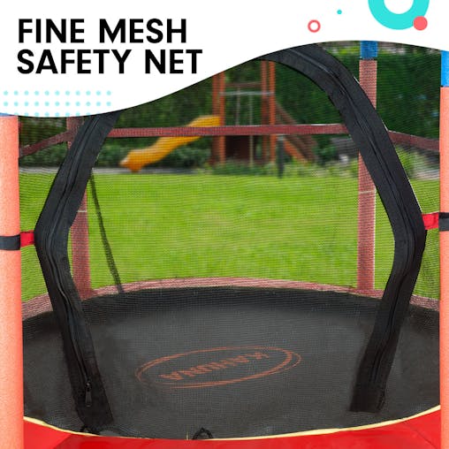 NNEDPE Kahuna Mini 4.5 ft Trampoline - Red Blue