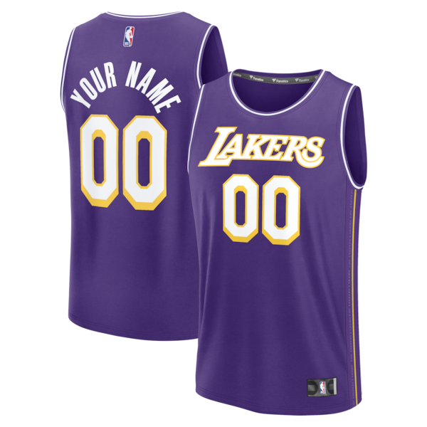 Los Angeles Lakers  Youth Fastbreak Custom Jersey - Statement Edition - Purple