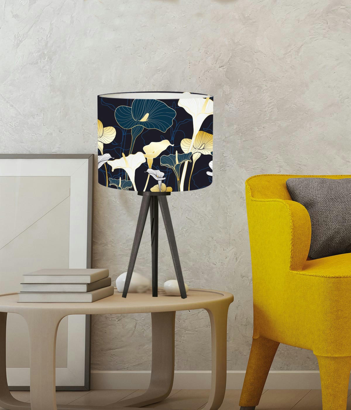 FLORAL - Abat-jour Chevet Floral Mendan D: 25 x H: 20