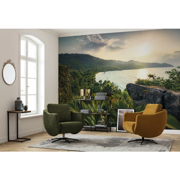 Vliestapete »Golden Air«, Breite 450 cm, seidenmatt
