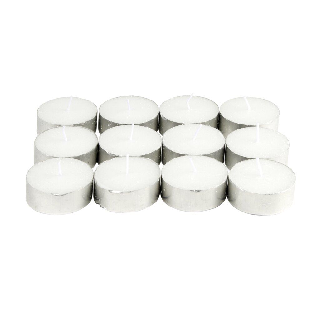 Bougie chauffe-plat x12 blanche 9H