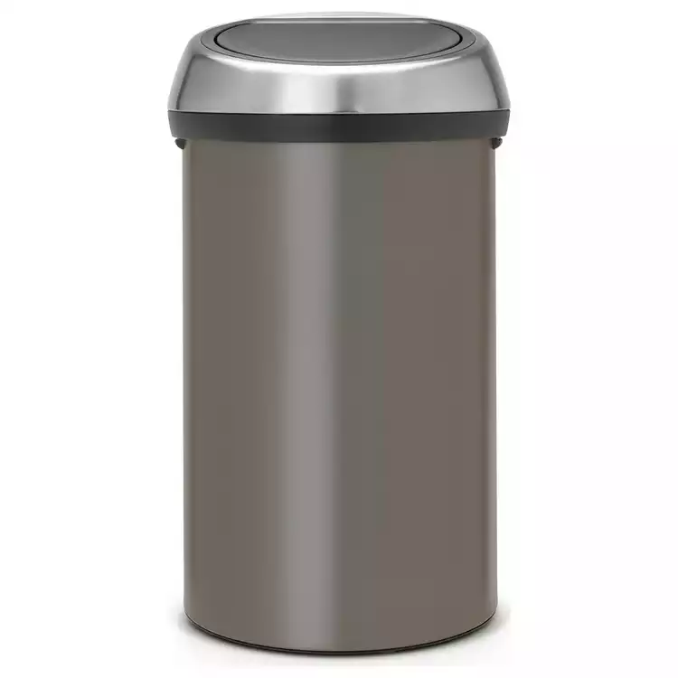 Brabantia 60 Litre Platinum Touch Top Bin - Grey