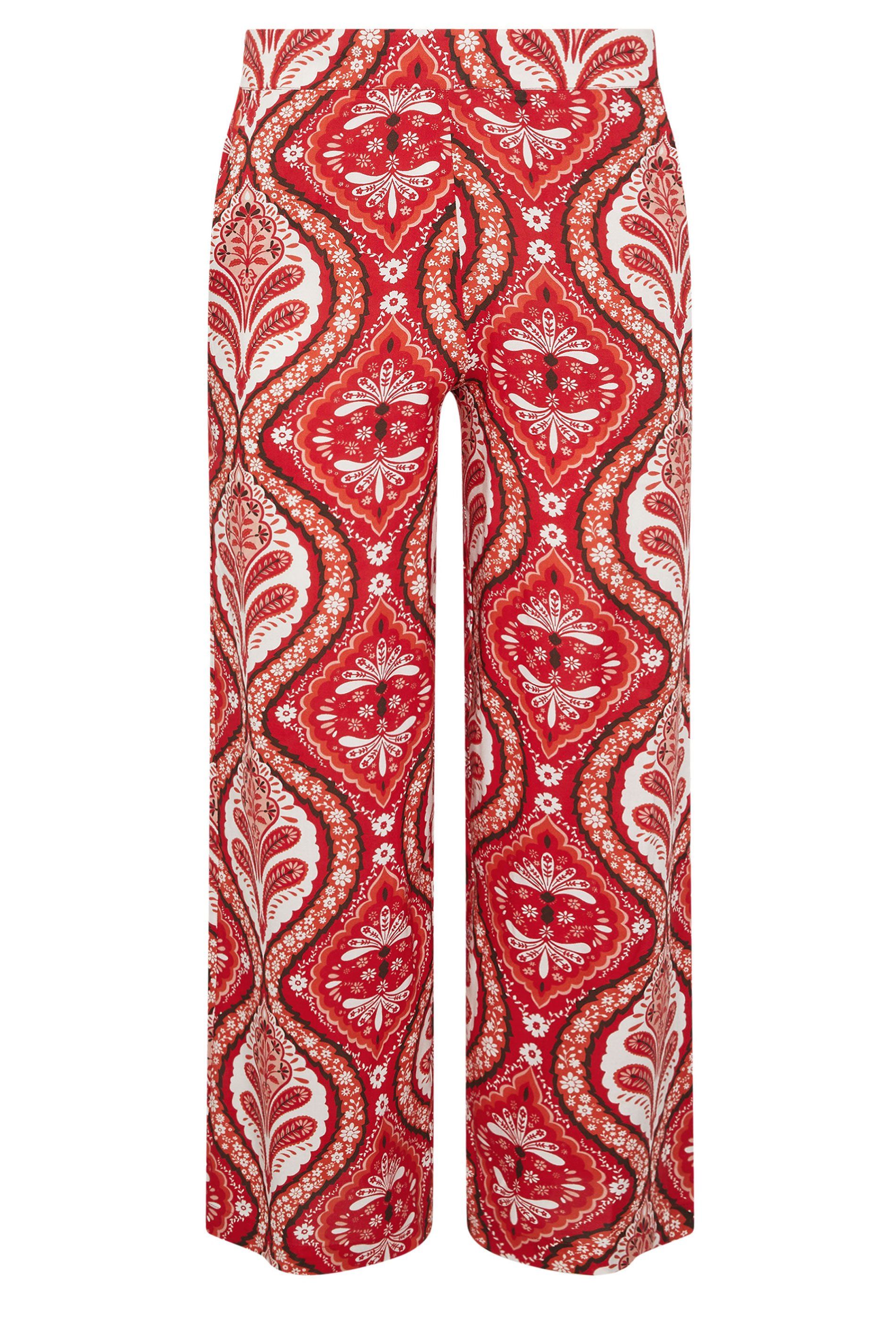 PixieGirl Petite Paisley Wide Leg Trousers