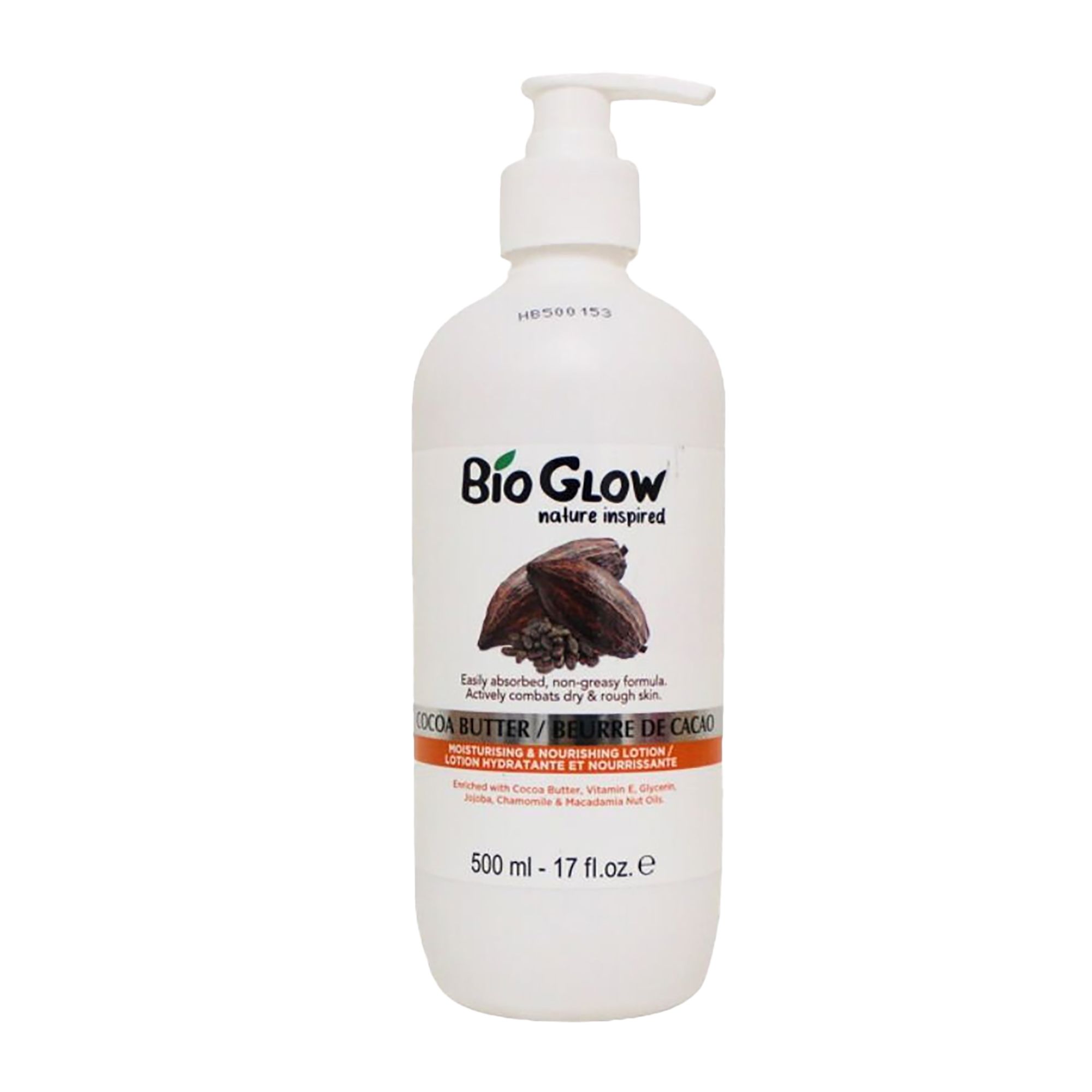 Bioglow Bio Glow Nature Inspired Cocoa Butter Lotion 500ml Pump Bottles