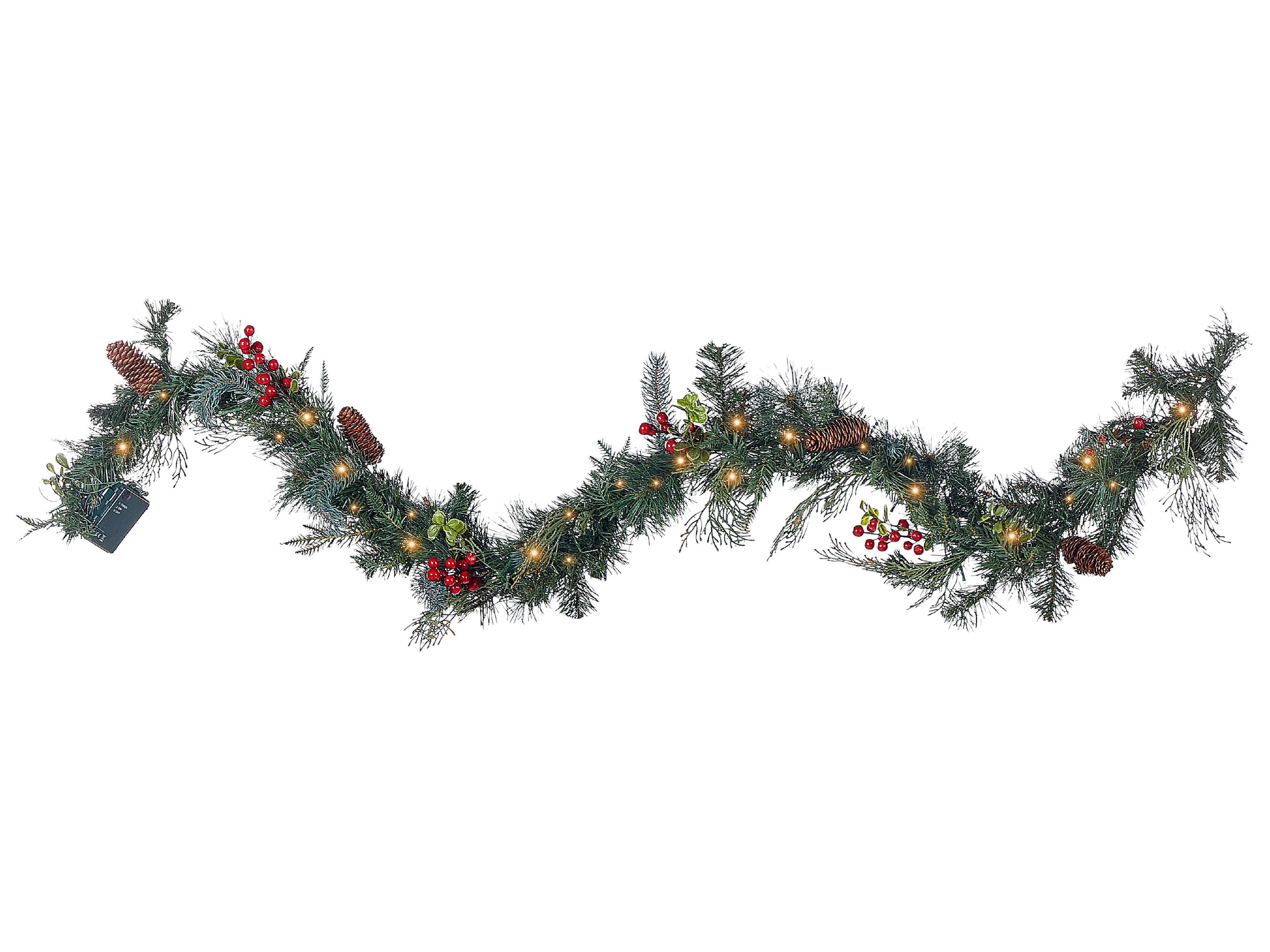 Christmas Garland LED ELBRUS 180 cm Green