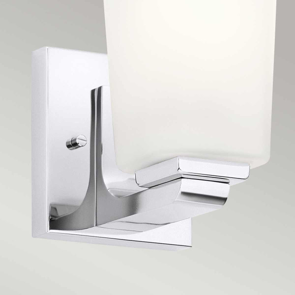 Kinkiet polerowany chrom Roehm 1xG9x3W wym:17,3x11,4x16,5cm IP44 Kichler