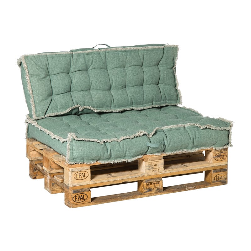 Palletkussensluxe - groen - set van 2