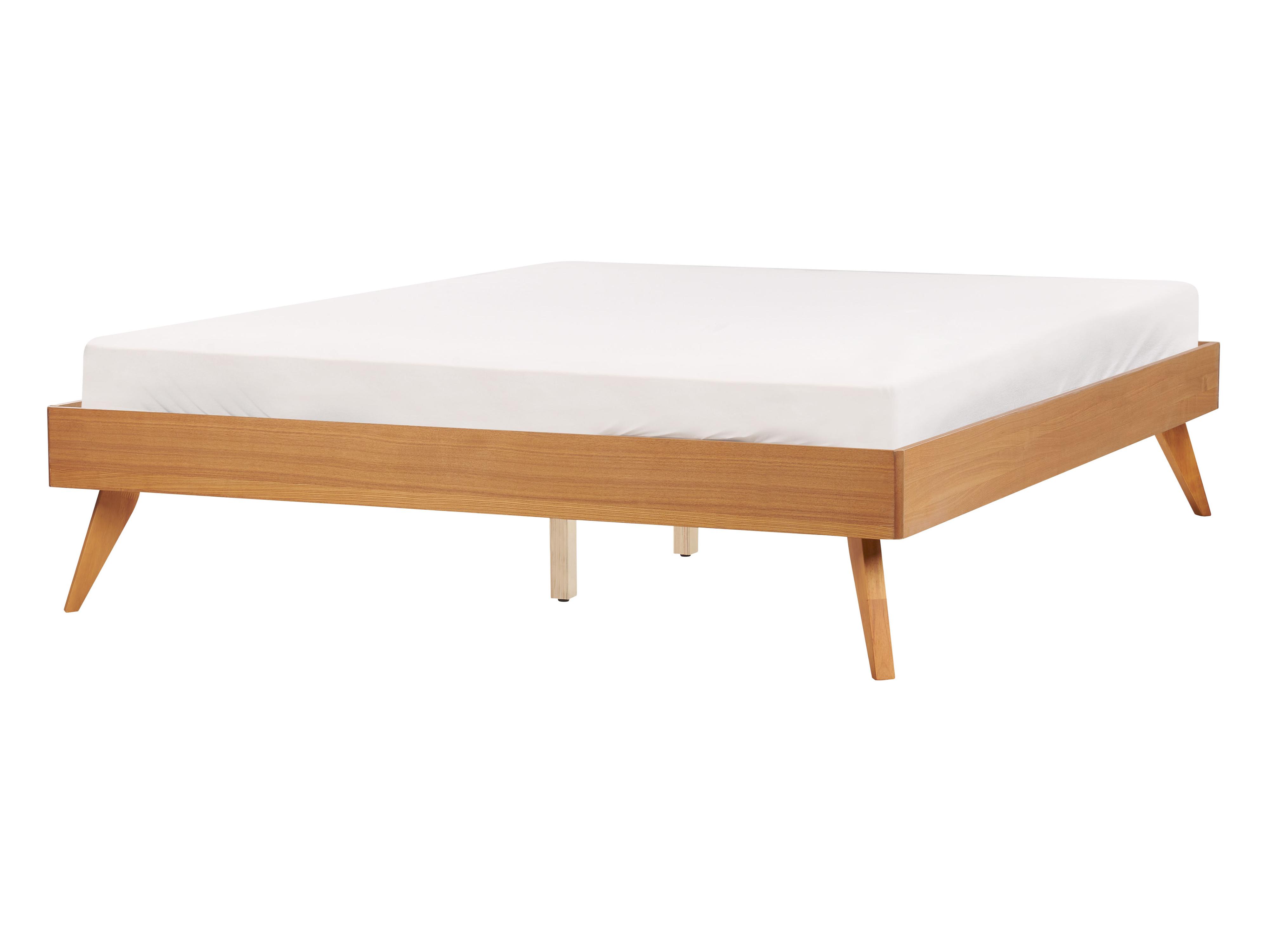 Bed without Headboard BERRIC 140 x 200 cm (EU Double) Natural Ash Wood