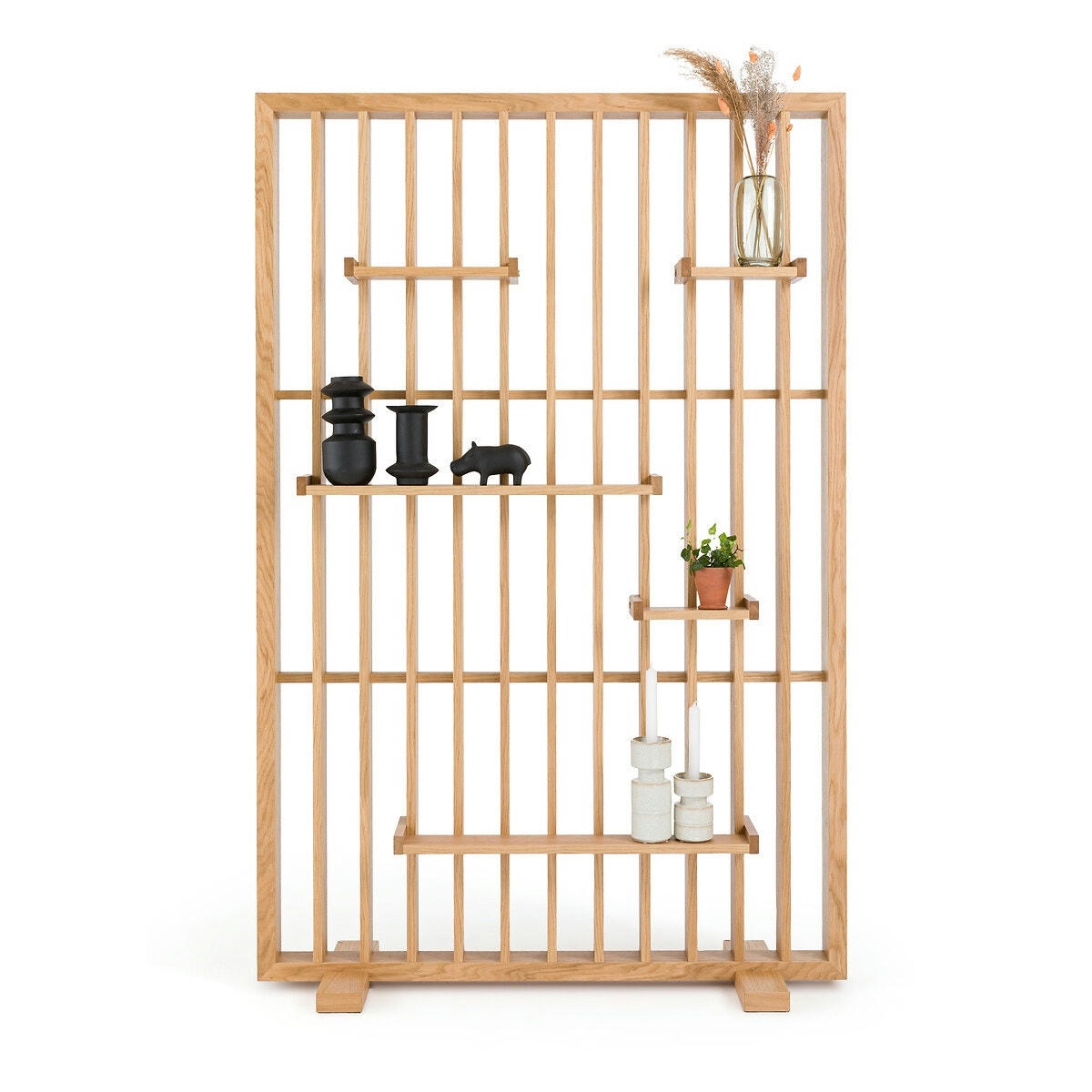 Etagère de séparation plaqué chêne, Mineva