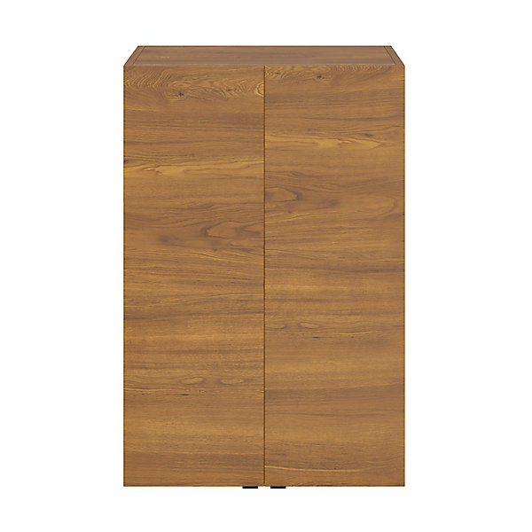 Armoire de salle de bains effet noyer l.60 x H.90 x P.36 cm, GoodHome Imandra