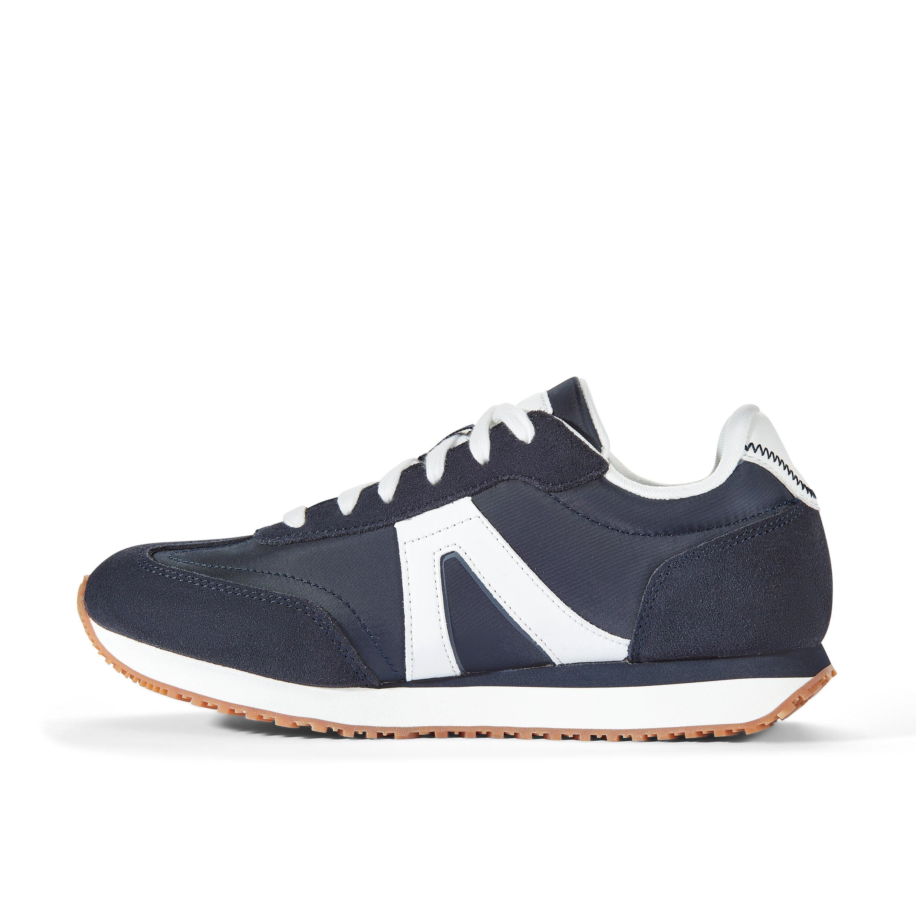 Clarks Calo Run Navy Combination Trainers,Lace Up