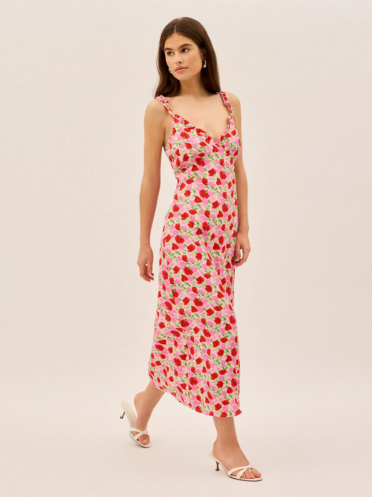 Norah Pink Floral Print Dress