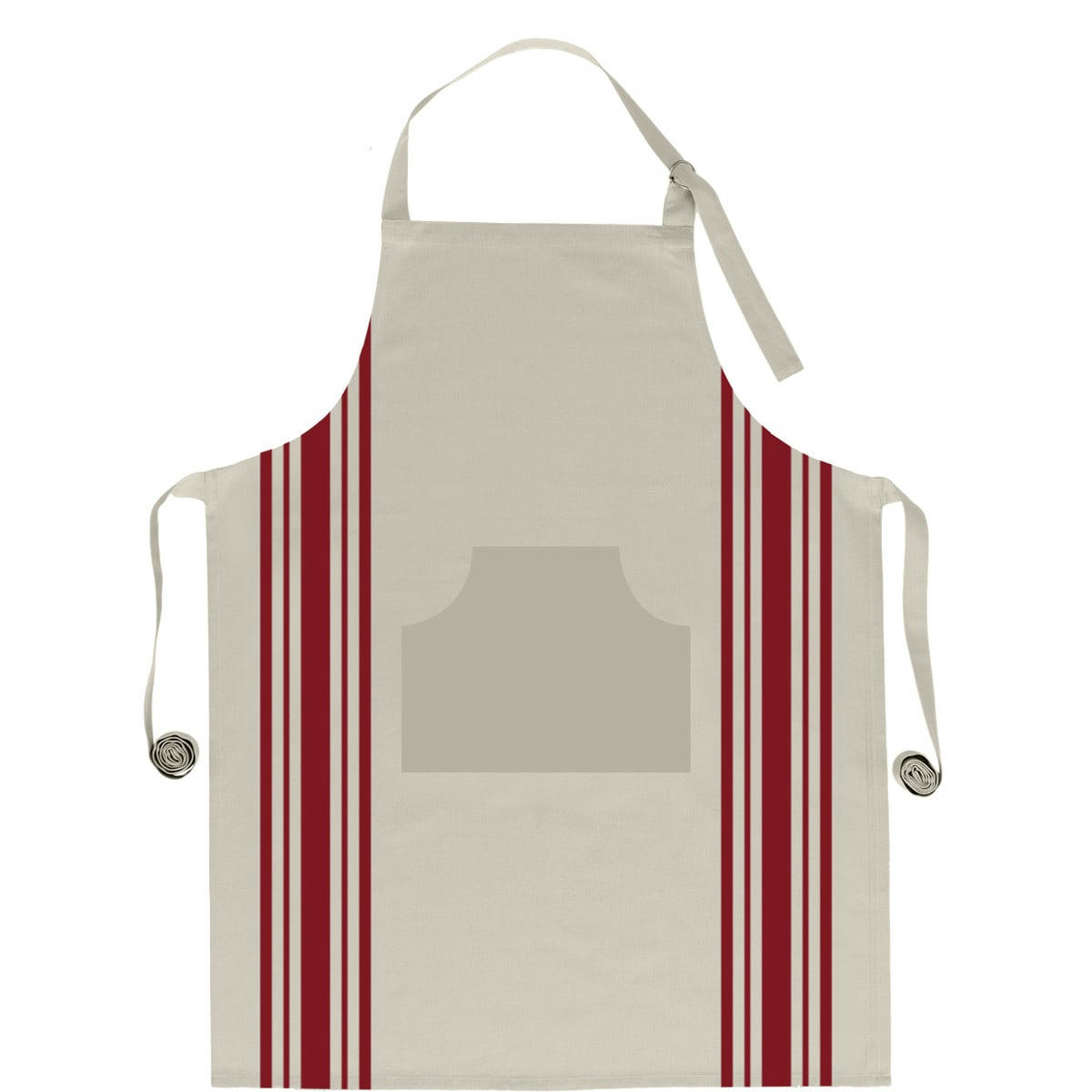 PURELIFE - Tablier de cuisine en coton  cardinal 70 x 90 cm