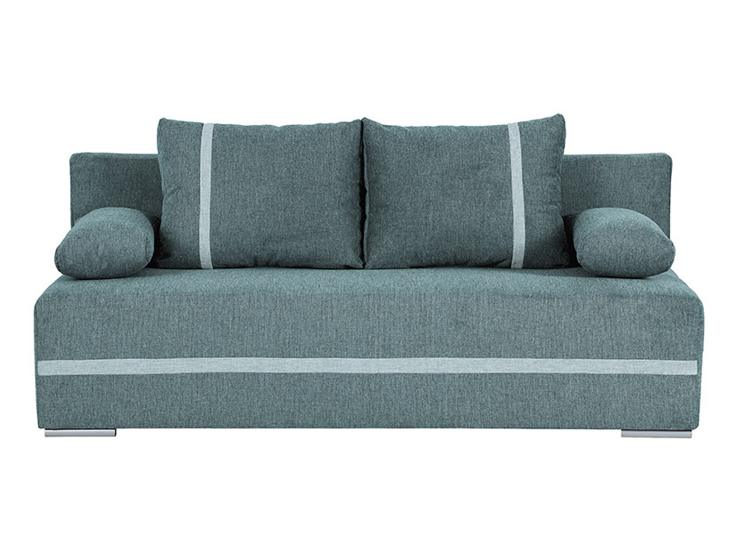 Sofa trzyosobowa Mata z funkcją spania i pojemnikiem zielona