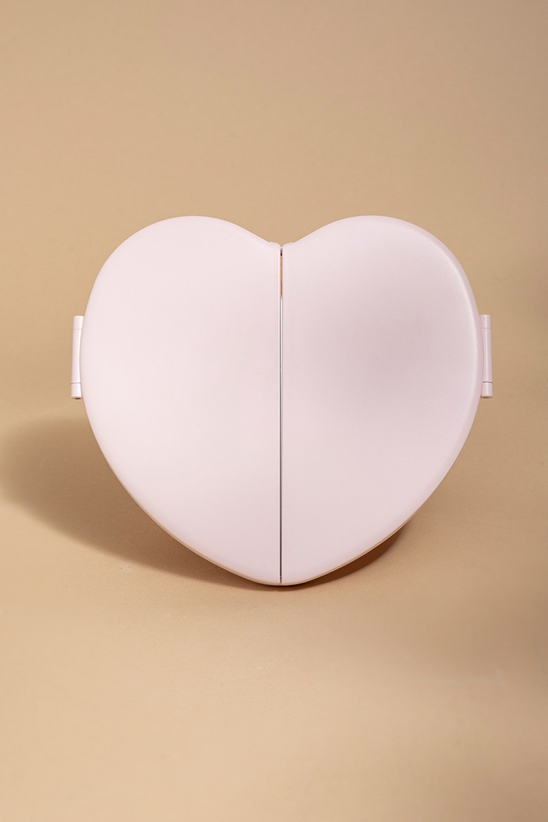 Light Up Heart Travel Mirror