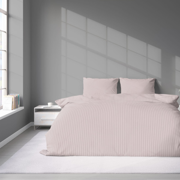 Komplet pościeli z adamaszku Pure Collection 180x200 pudrowy
