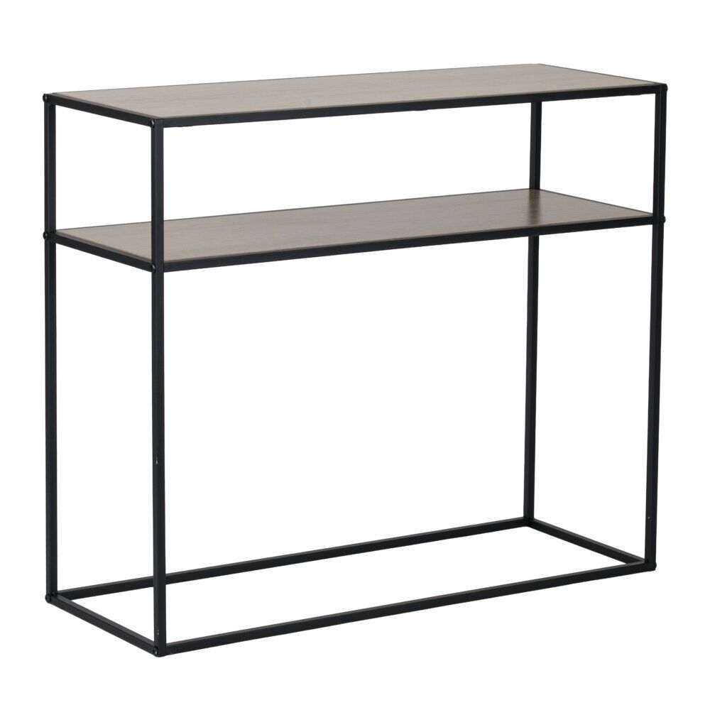 Console métal et Bois Luffi 2 niveaux 80x30xH68,5cm