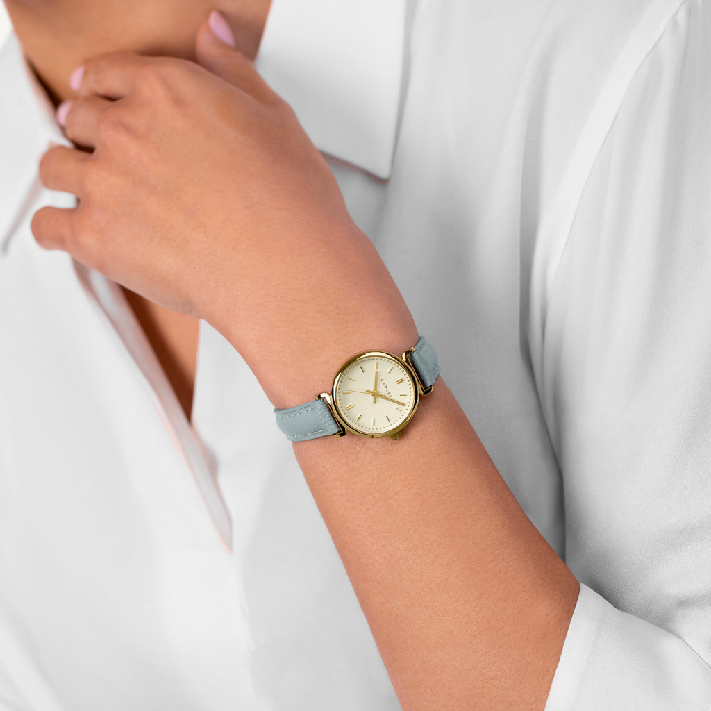 The Abbey - Mini T-Bar Leather Strap Watch