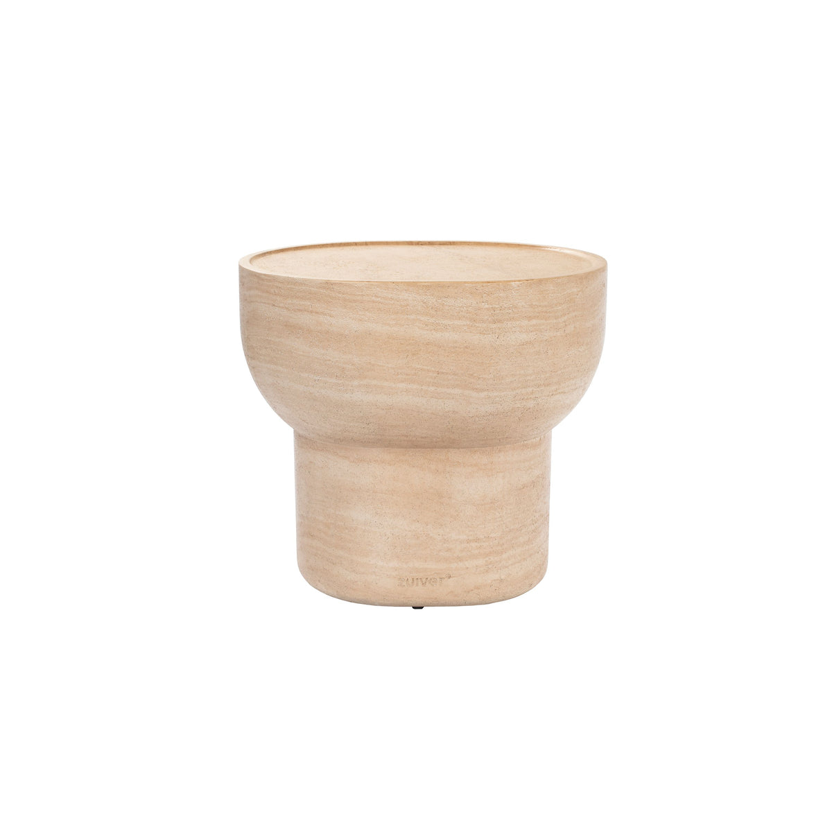 Zuiver Noble Pill Bijzettafel Ovaal 50x42 cm Beige