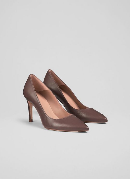 Classic Floret Nude 4 Leather Pointed Courts