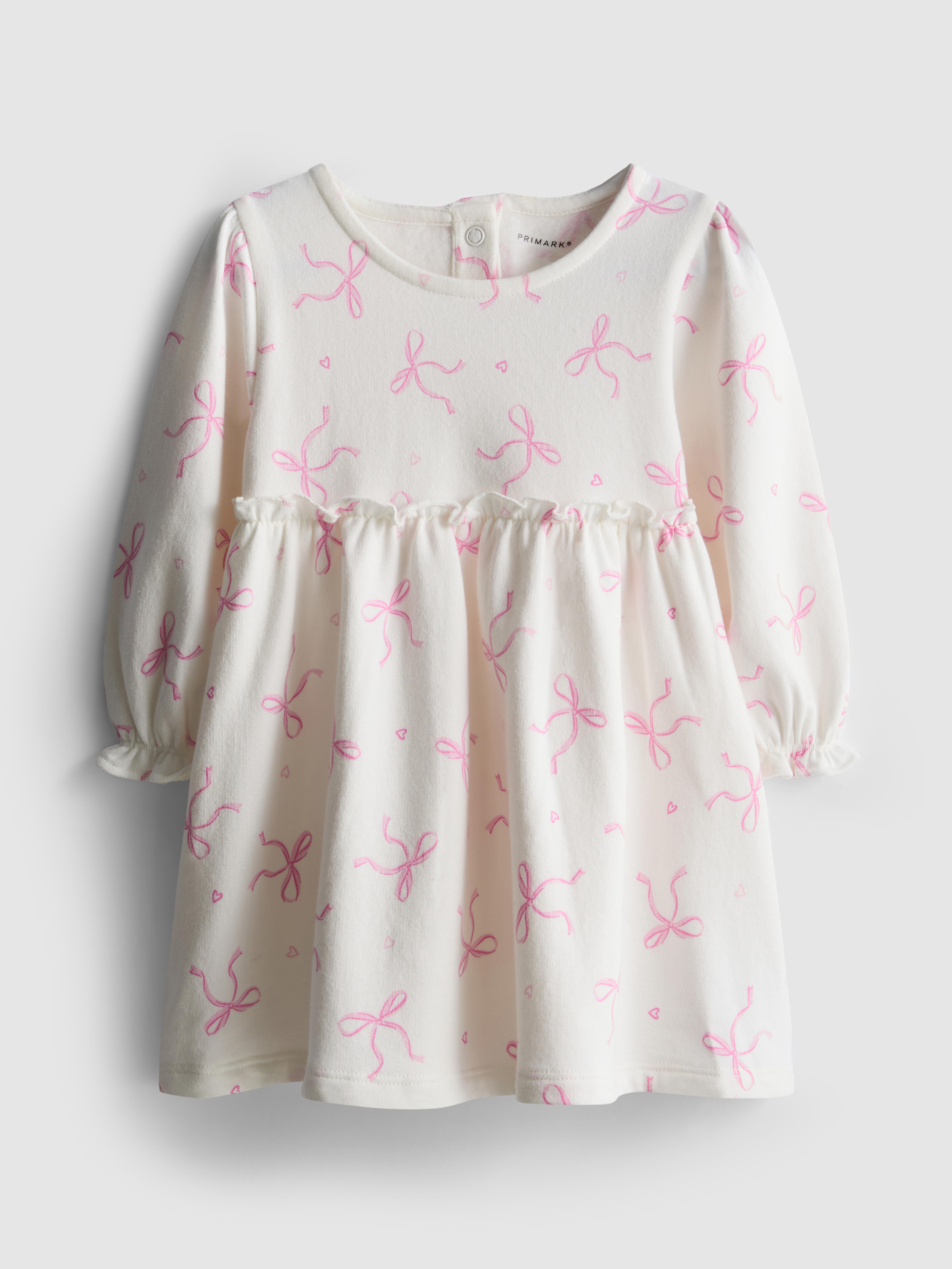 0-36mths | Bow Sweatshirt Dress