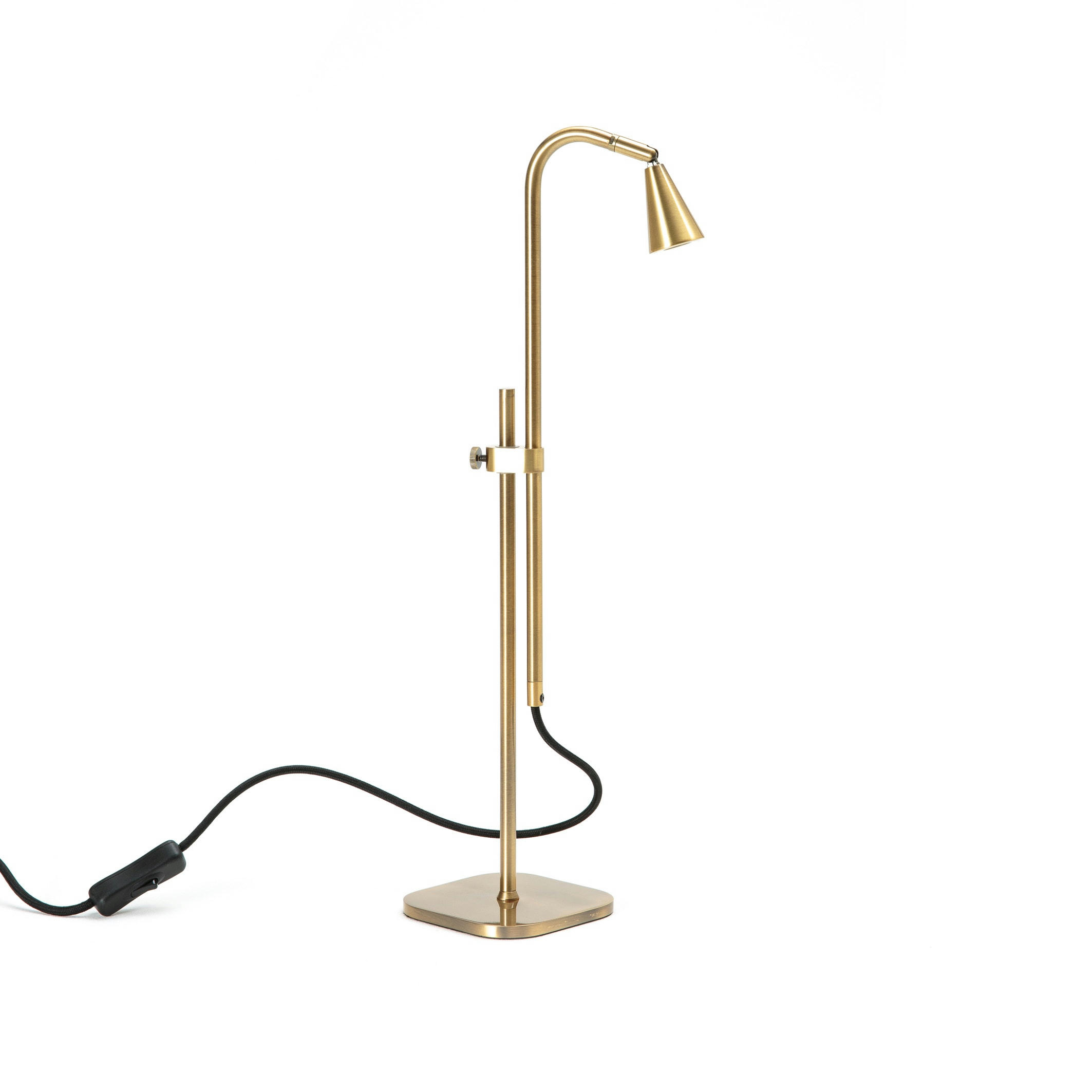 Lampe à poser orientable, laiton, Roslyn