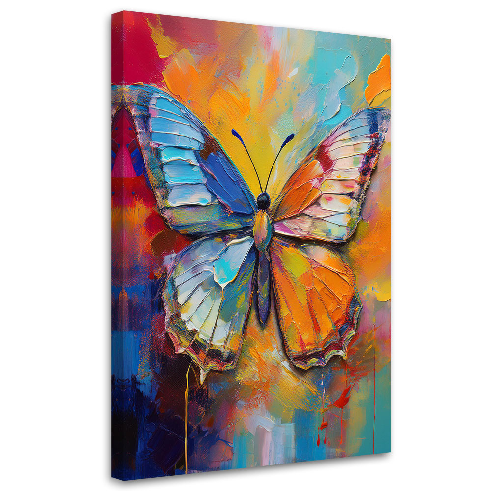 Feeby Obraz do salonu, Motyl na Kolorowym Tle 40x60