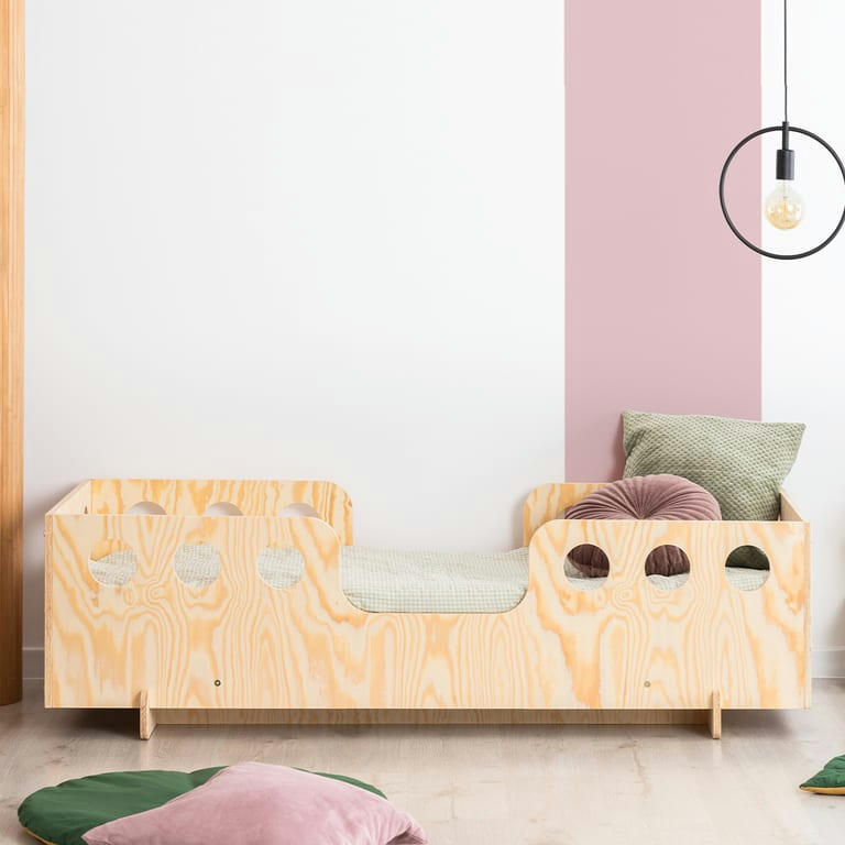 ANAÏS - Lit 90x200 sommier inclus naturel
