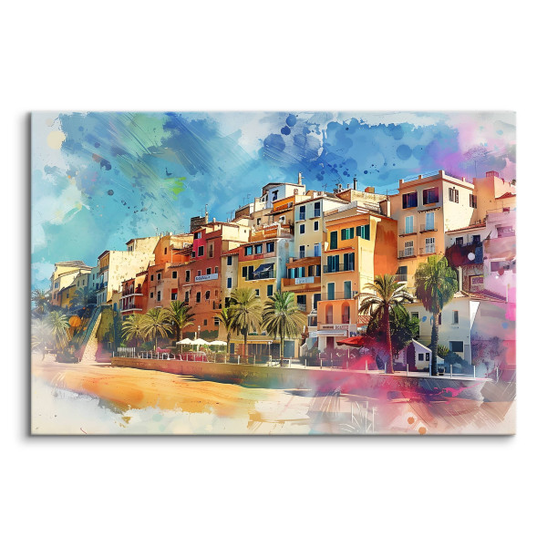 Obraz Akwarelowe Wybrzeże Amalfi 30x20cm