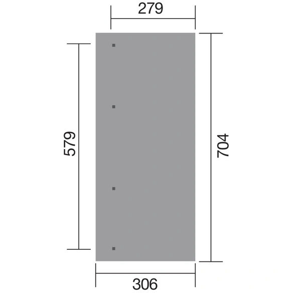 Terrassenüberdachung »671 Gr. 5«, Breite: 579 cm, Dach: Kunststoff, gruen|braun