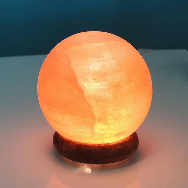 HIMALAYA - Lampe USB en cristal de sel d'Himalaya sphère