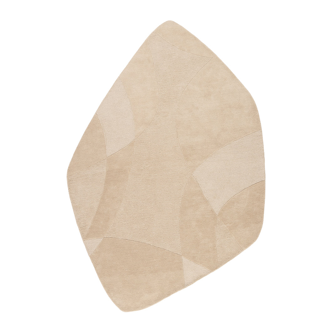 Acsento Piana Stone Shape Vloerkleed 200 x 290 cm - Dark Beige